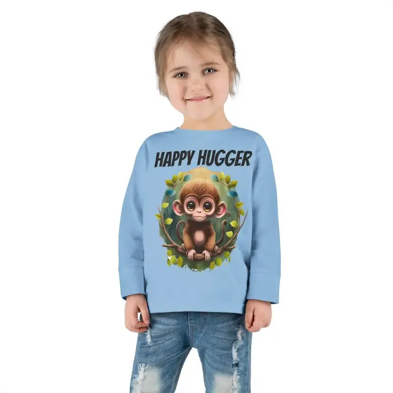 Monkey Cuddles Cozy Toddler Long Sleeve Tee