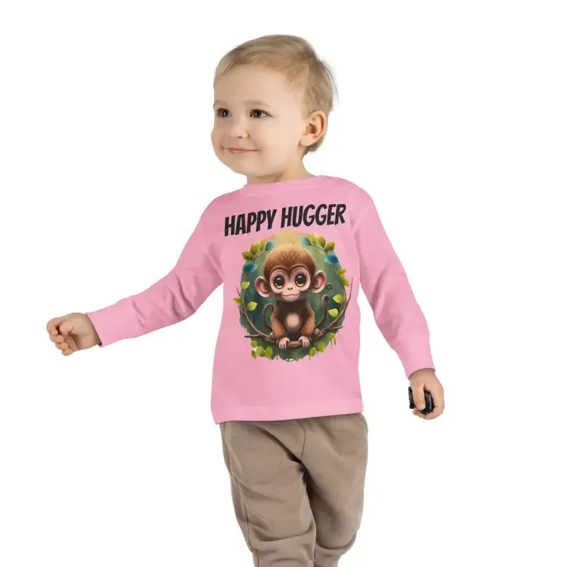 Monkey Cuddles Cozy Toddler Long Sleeve Tee