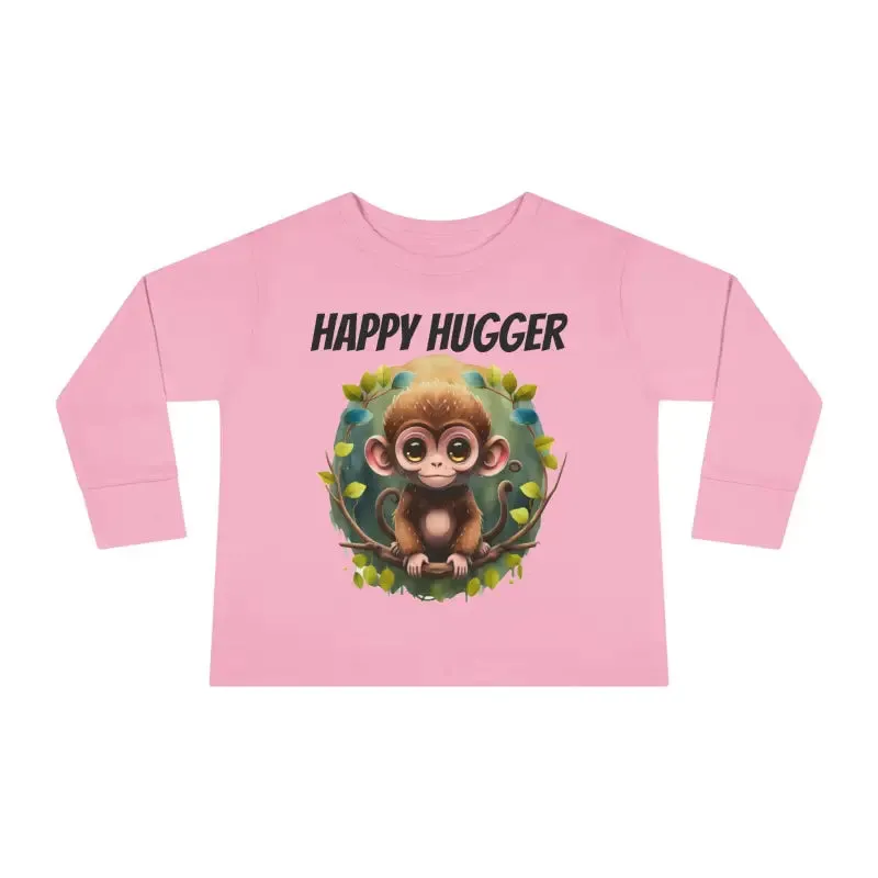 Monkey Cuddles Cozy Toddler Long Sleeve Tee