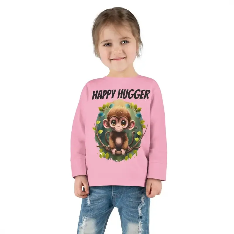 Monkey Cuddles Cozy Toddler Long Sleeve Tee