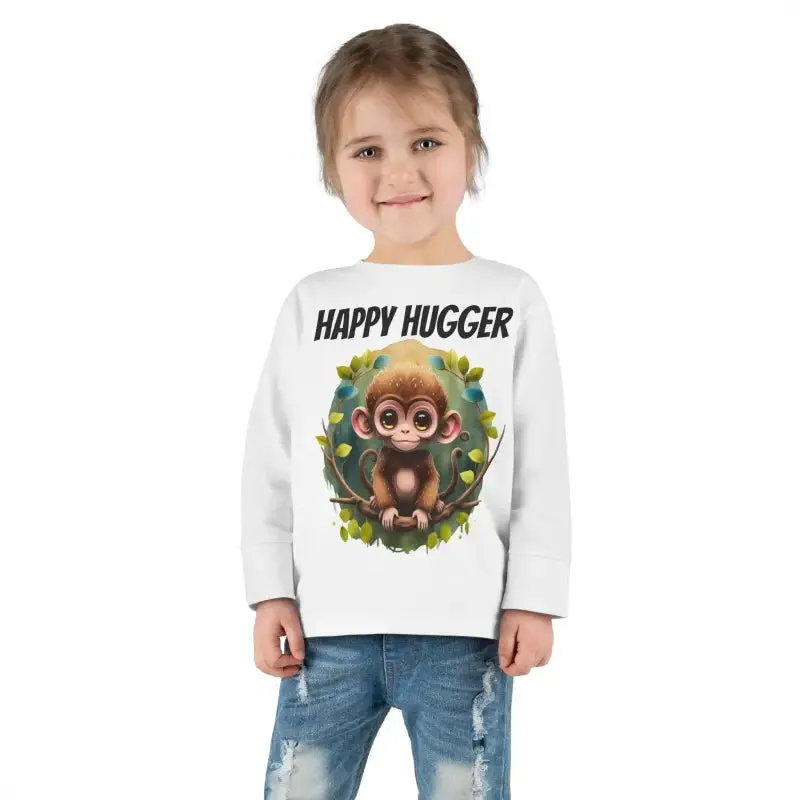 Monkey Cuddles Cozy Toddler Long Sleeve Tee