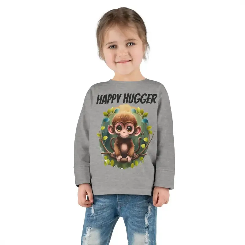 Monkey Cuddles Cozy Toddler Long Sleeve Tee