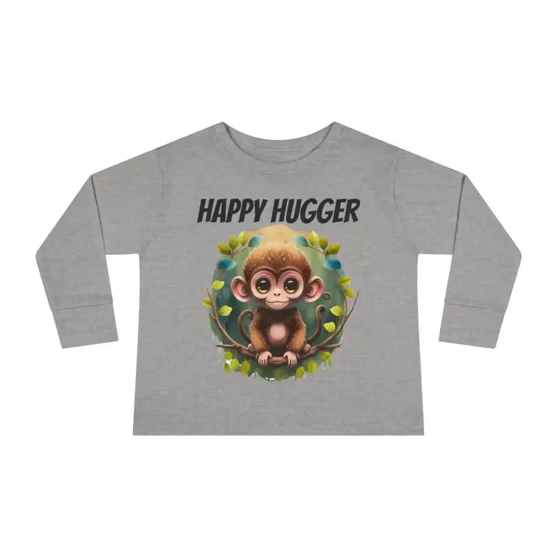 Monkey Cuddles Cozy Toddler Long Sleeve Tee