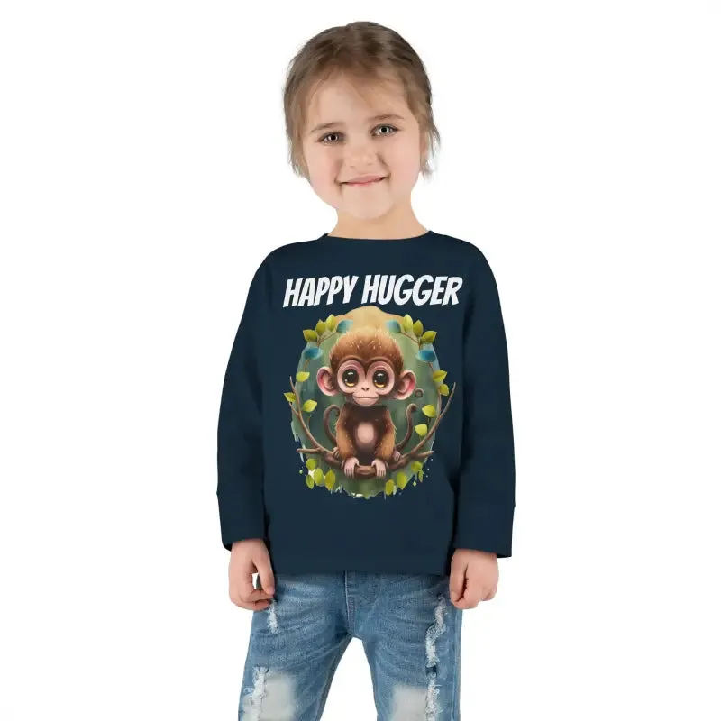 Monkey Cuddles Cozy Toddler Long Sleeve Tee