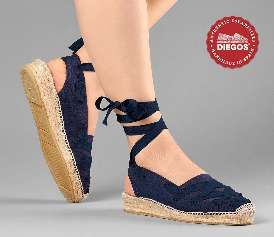 Navy Pamplona Catalina espadrille