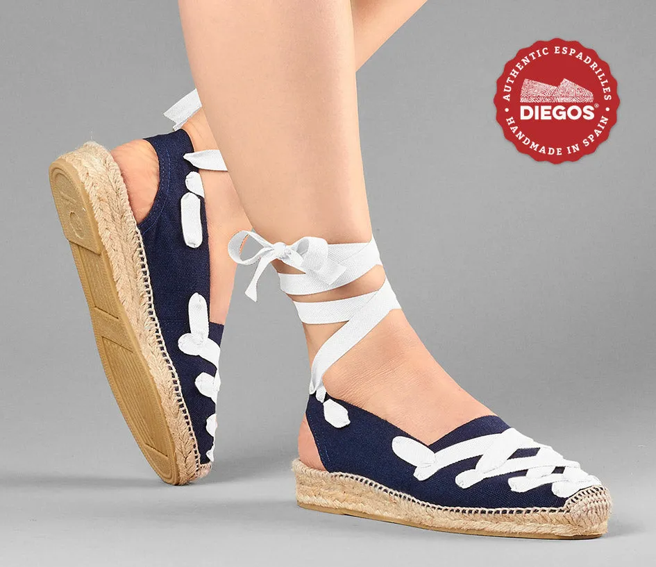 Navy Pamplona Catalina espadrille