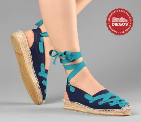 Navy Pamplona Catalina espadrille