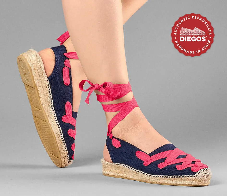 Navy Pamplona Catalina espadrille