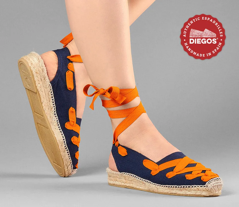 Navy Pamplona Catalina espadrille