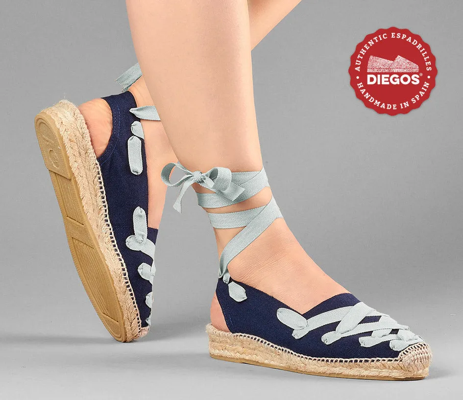 Navy Pamplona Catalina espadrille