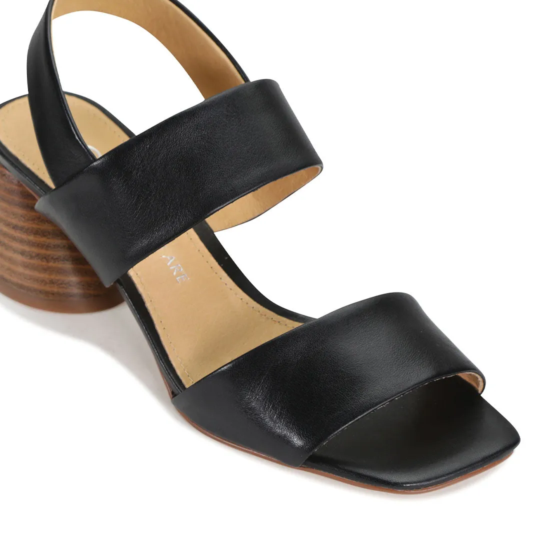 PETO LEATHER SLING BACK SANDALS