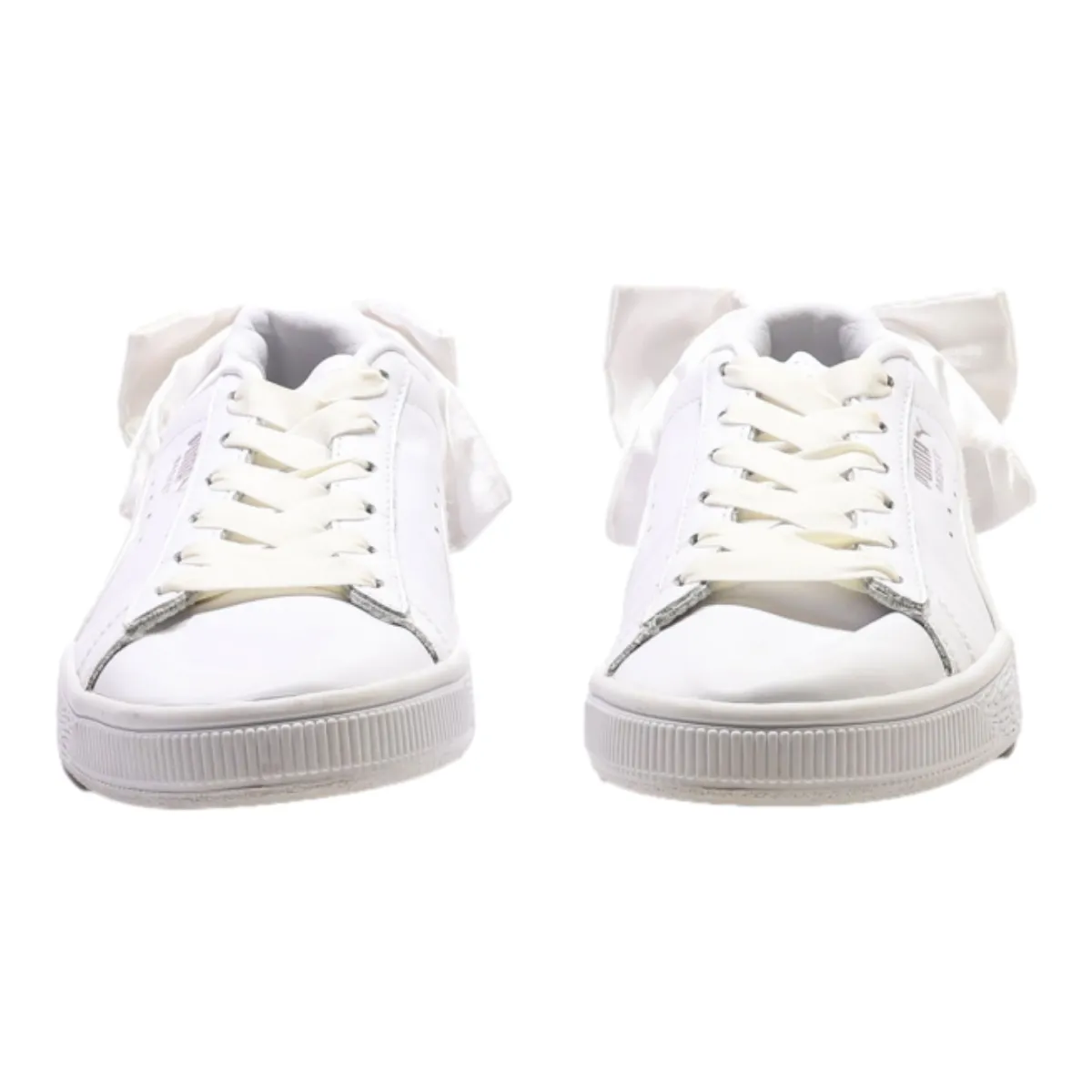 PUMA Low Top Trainers White Leather Womens UK 4.5