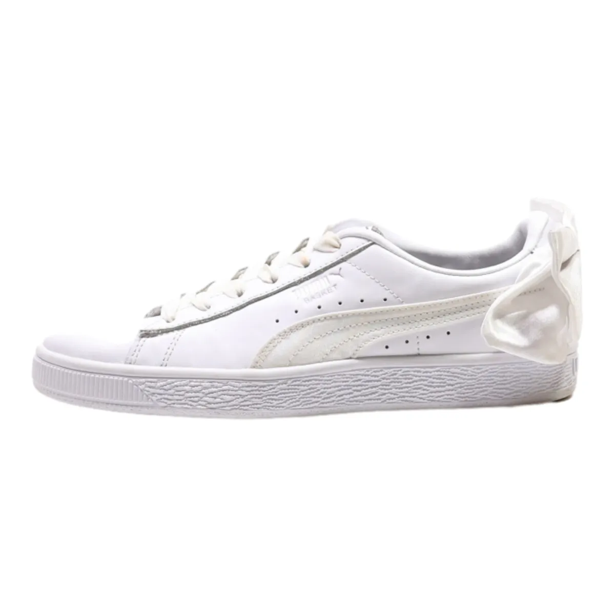 PUMA Low Top Trainers White Leather Womens UK 4.5