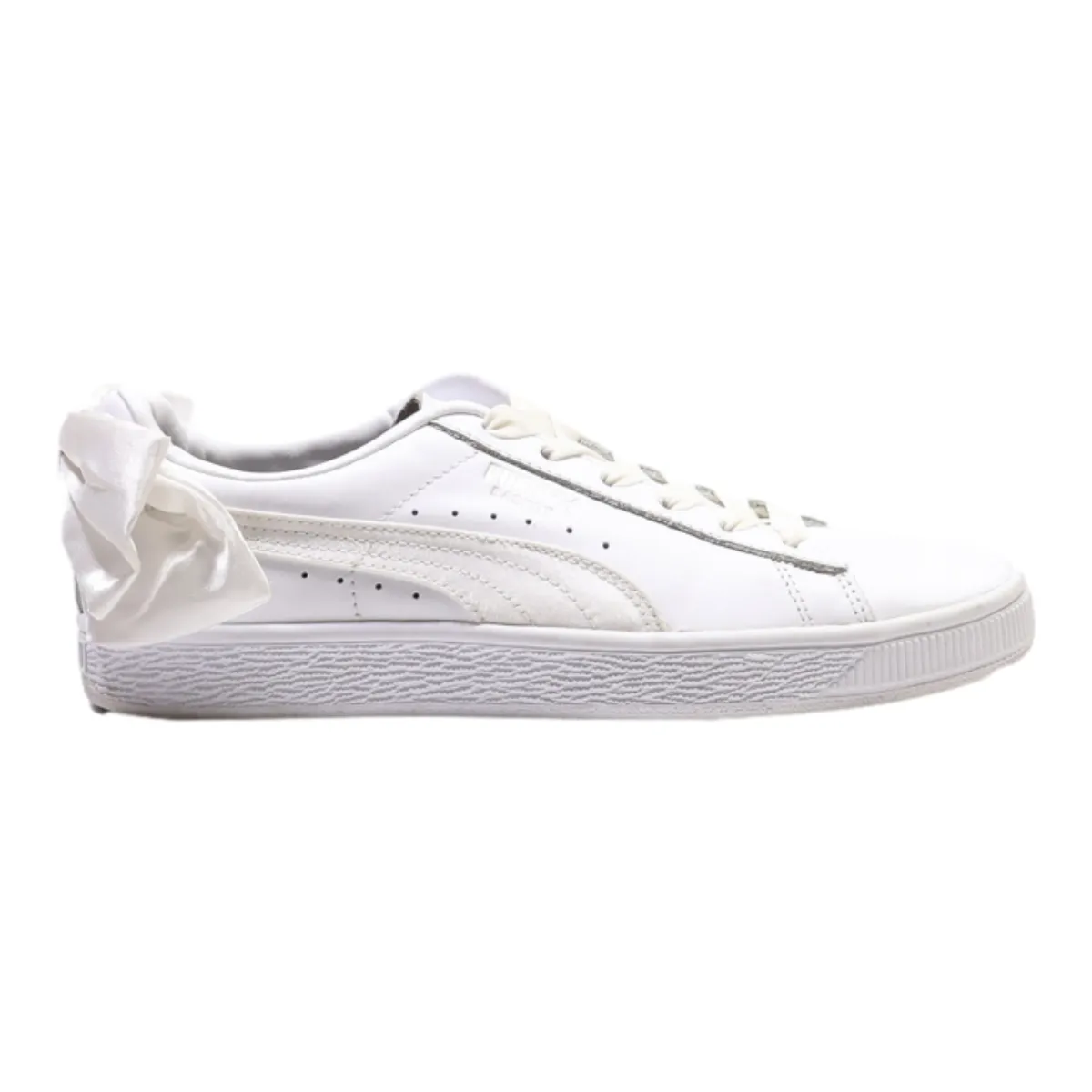 PUMA Low Top Trainers White Leather Womens UK 4.5
