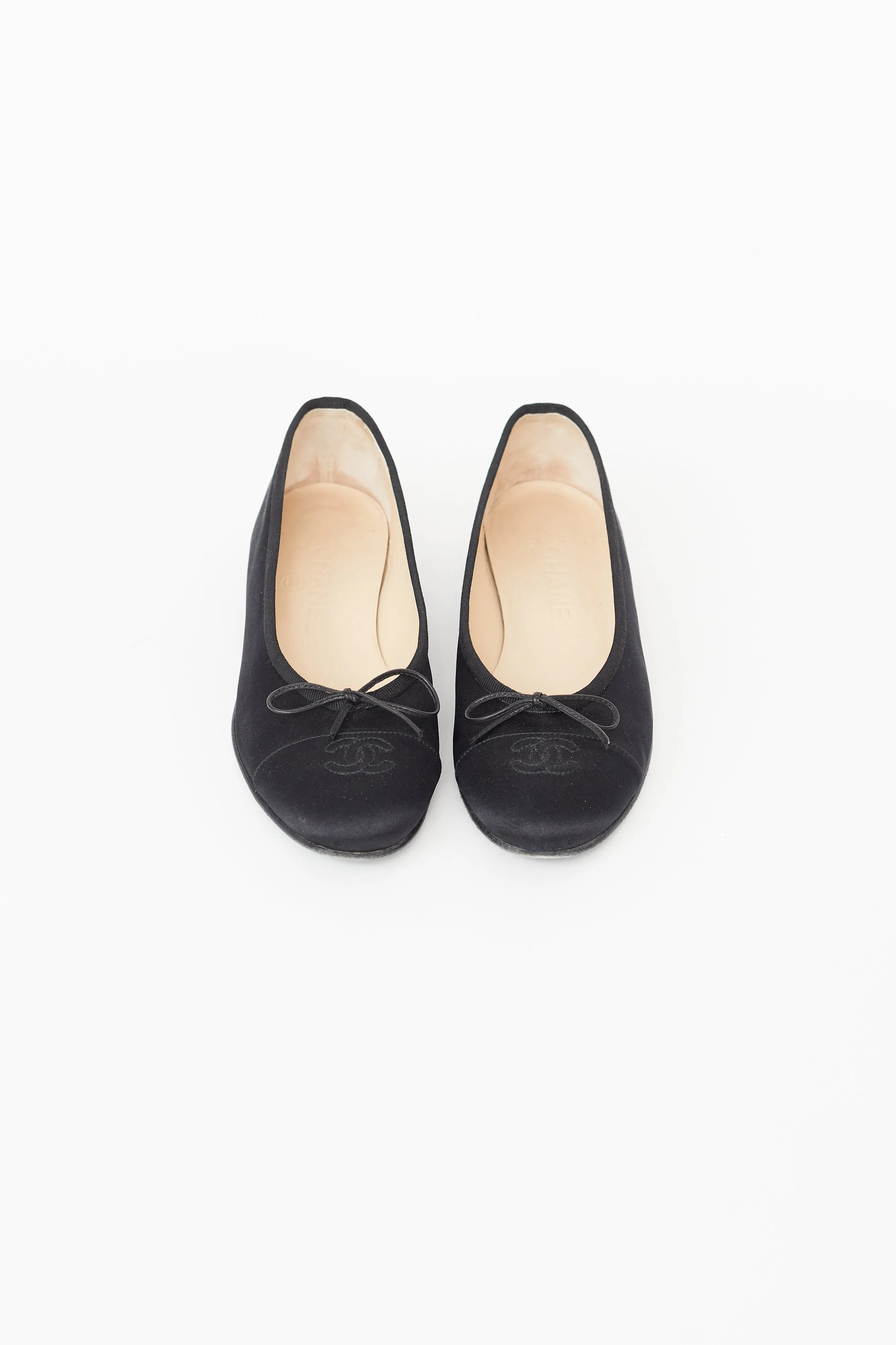 Spring 2000 Black Satin Ballet Flat