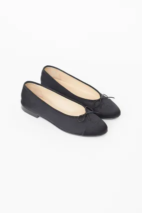 Spring 2000 Black Satin Ballet Flat