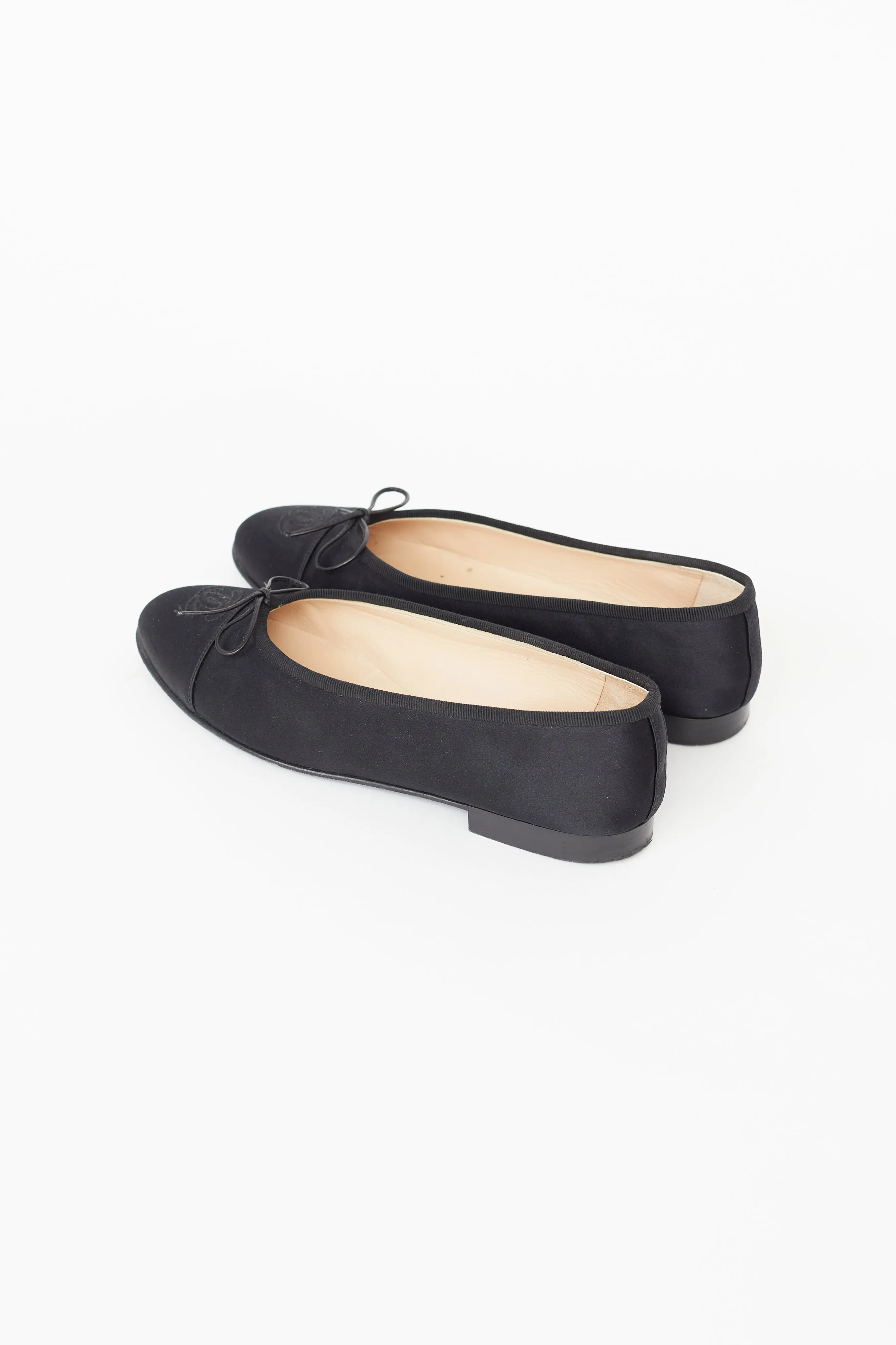Spring 2000 Black Satin Ballet Flat