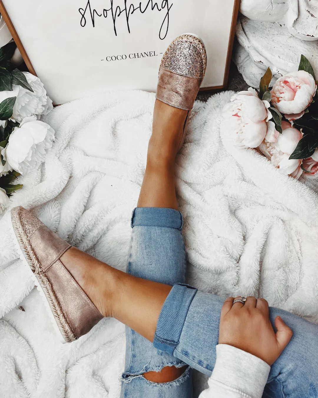 Sweet Life Espadrilles in Champagne