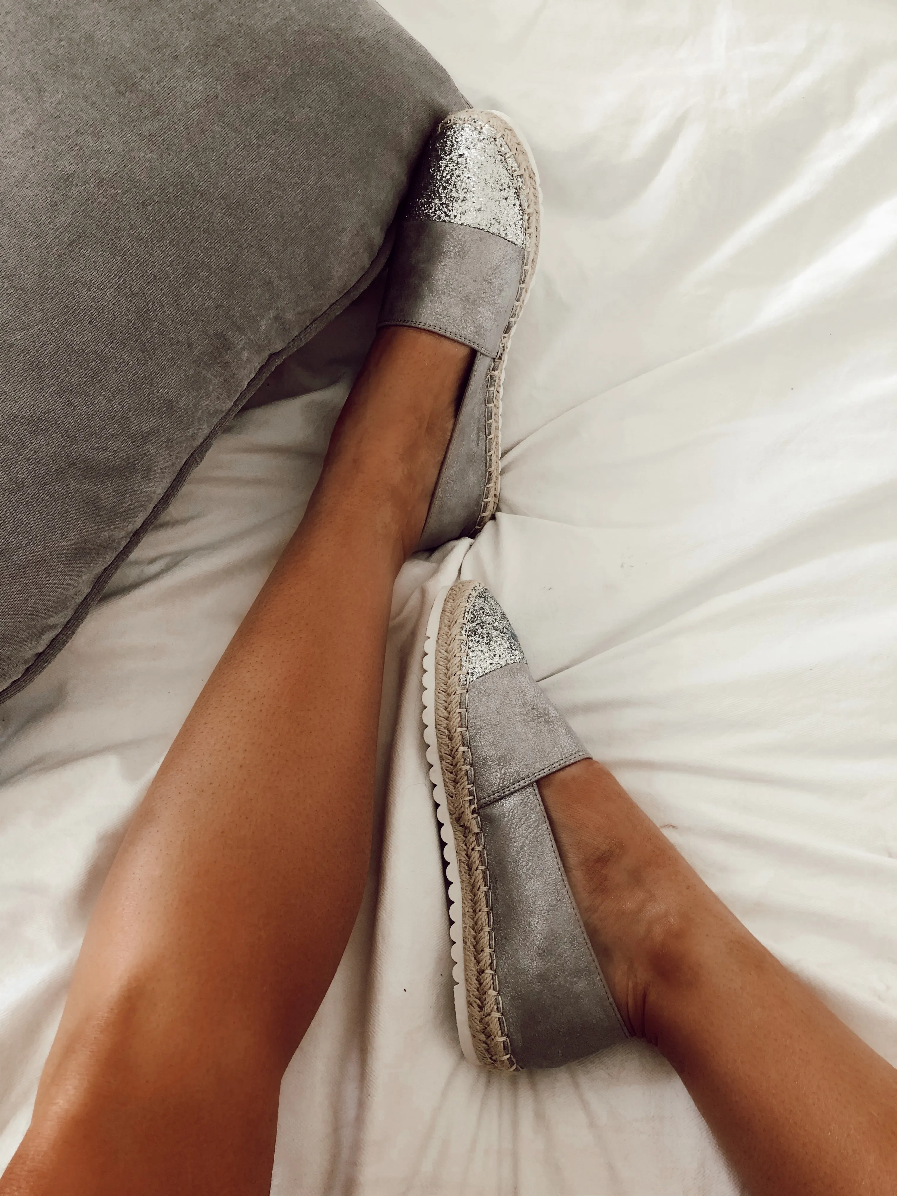 Sweet Life Espadrilles in Silver
