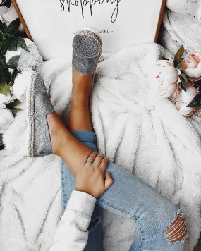 Sweet Life Espadrilles in Silver