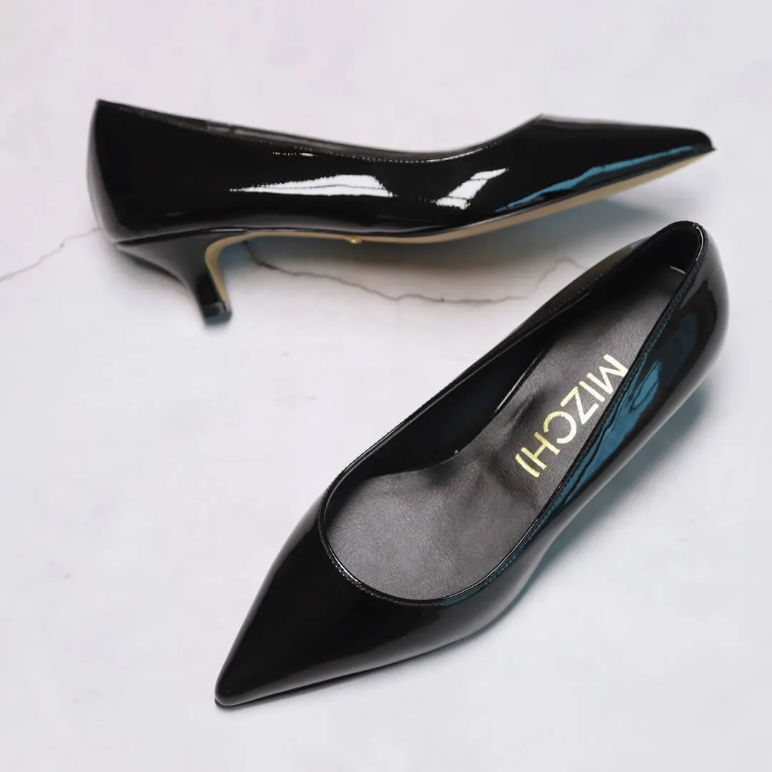 *UK size 1 - SISARA - black, 4cm heels