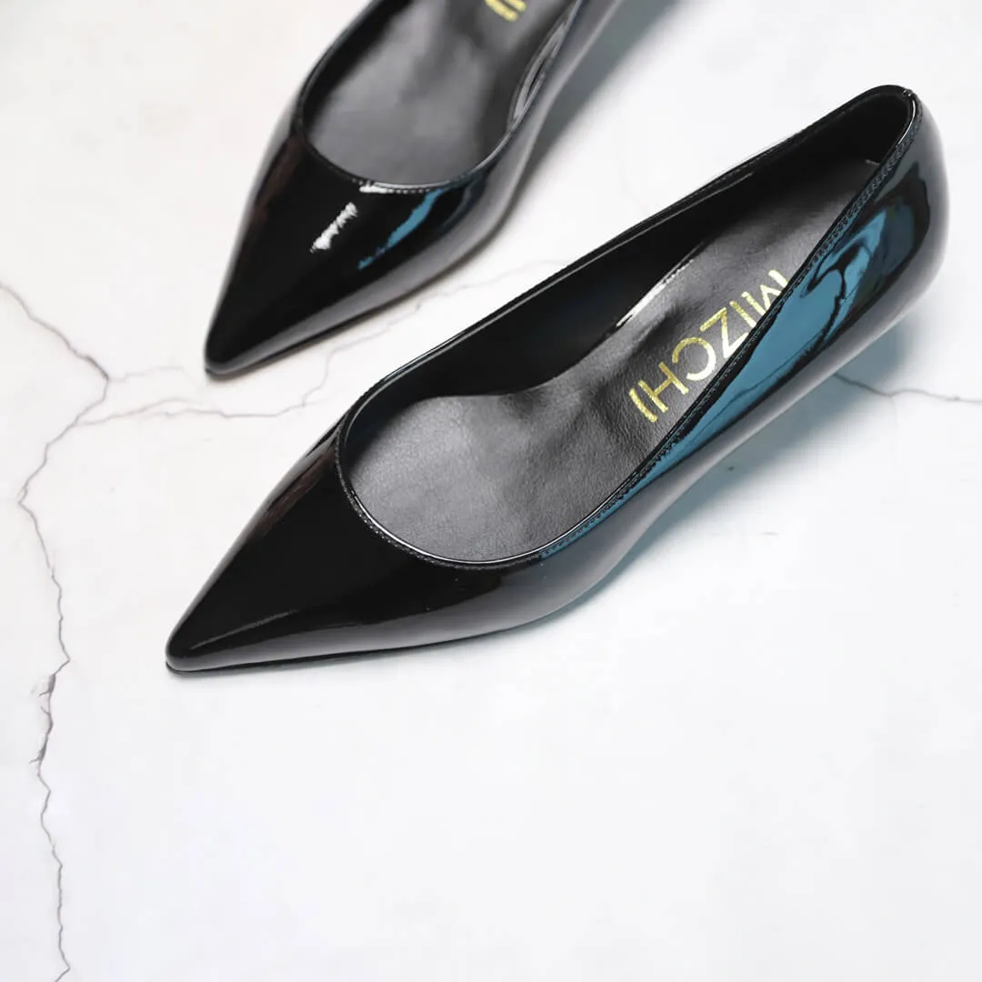 *UK size 1 - SISARA - black, 4cm heels
