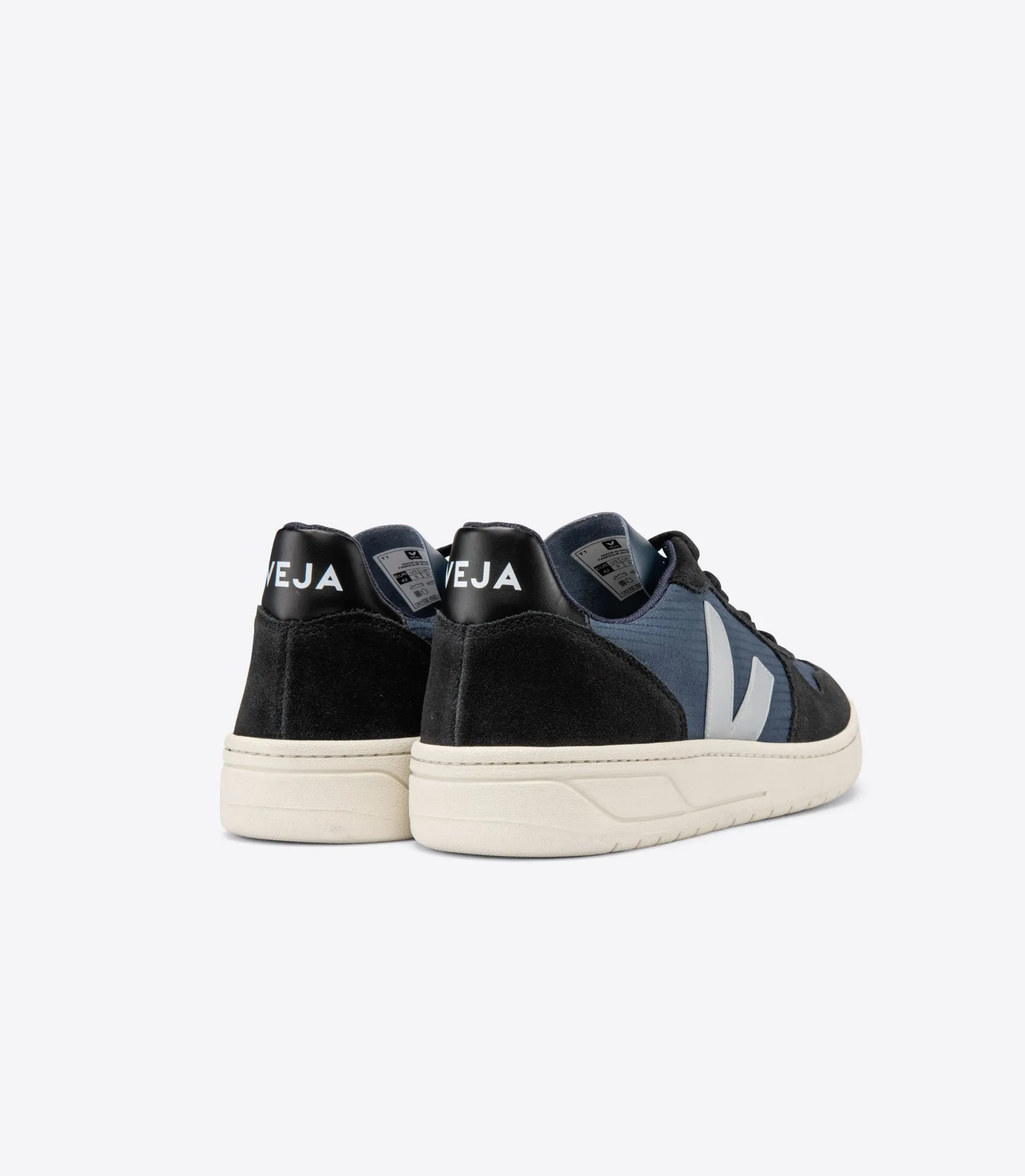 Veja V-10 Ripstop Nautico Oxford Trainer Grey Black