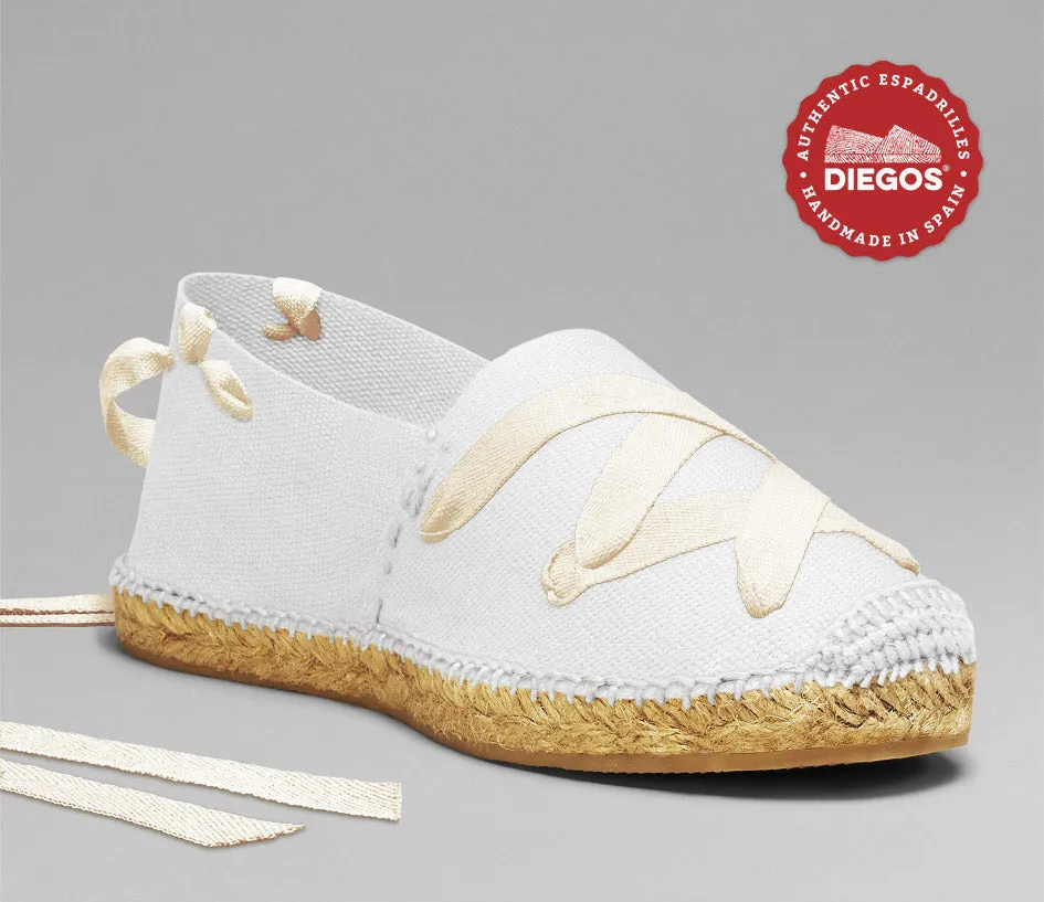 white classic espadrilles