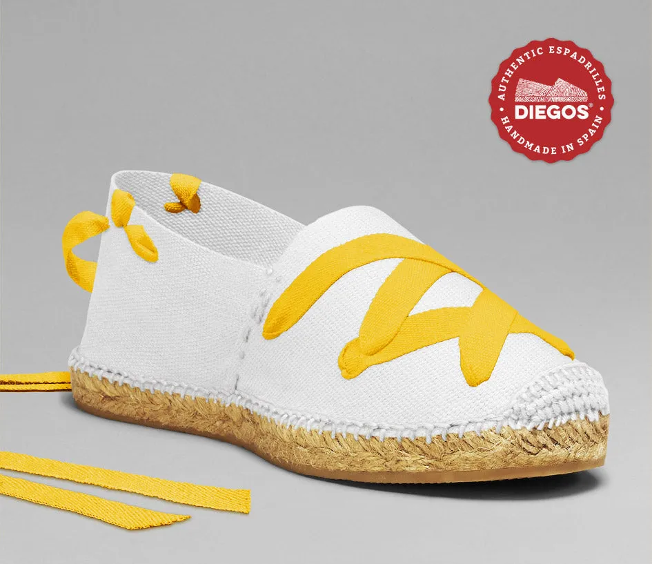 white classic espadrilles
