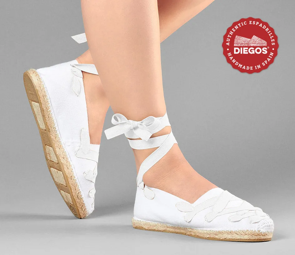 White Pamplona espadrilles